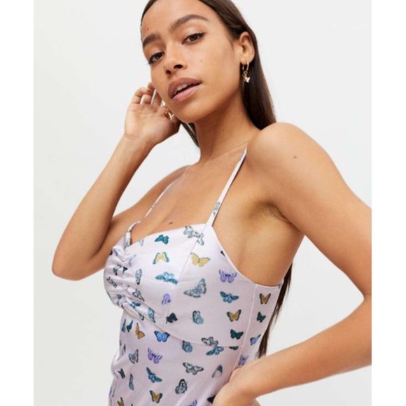 Butterfly Sateen Mini Dress - Picture 3 of 6